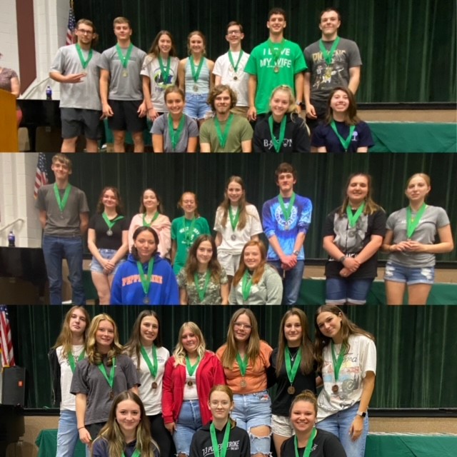 Class of 2024 - Gold, Silver, Bronze medal winners - Top 33 students academically