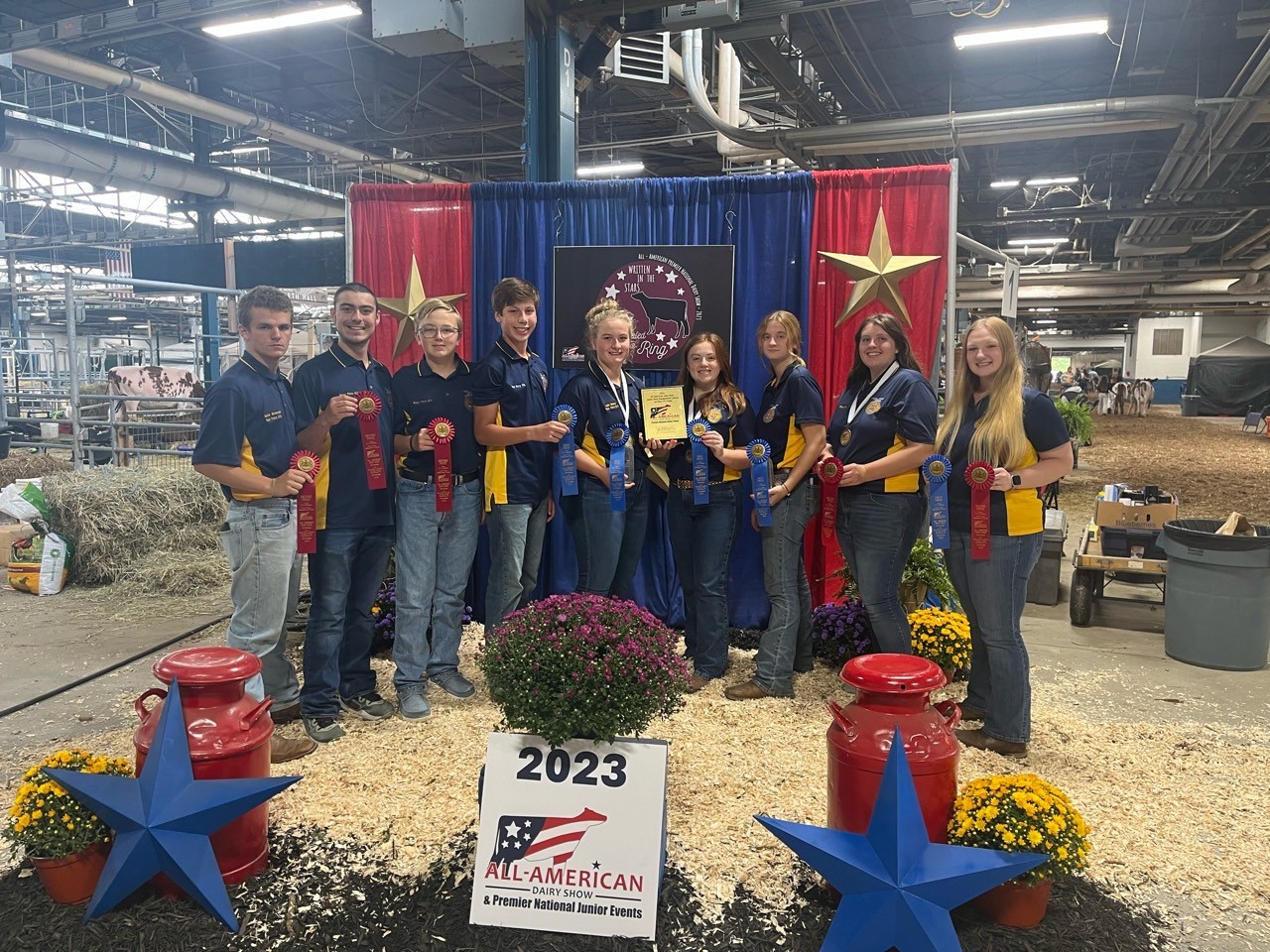 West Perry FFA members who competed at the 2023 All-American Dairy Management Contest